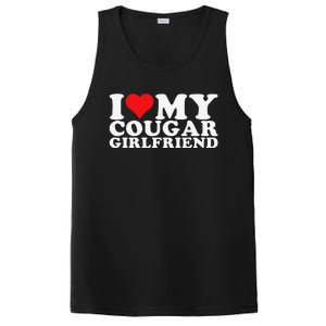 Funny I Love My Cougar Girlfriend I Heart My Cougar Girlfriend Gf PosiCharge Competitor Tank