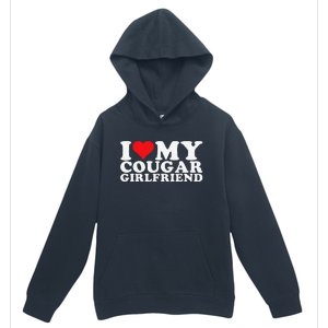 Funny I Love My Cougar Girlfriend I Heart My Cougar Girlfriend Gf Urban Pullover Hoodie