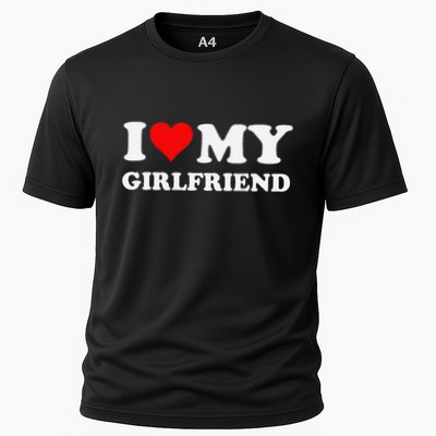 Funny I Love My Girlfriend Gf I Heart My Girlfriend Gf Funny Performance Shirt
