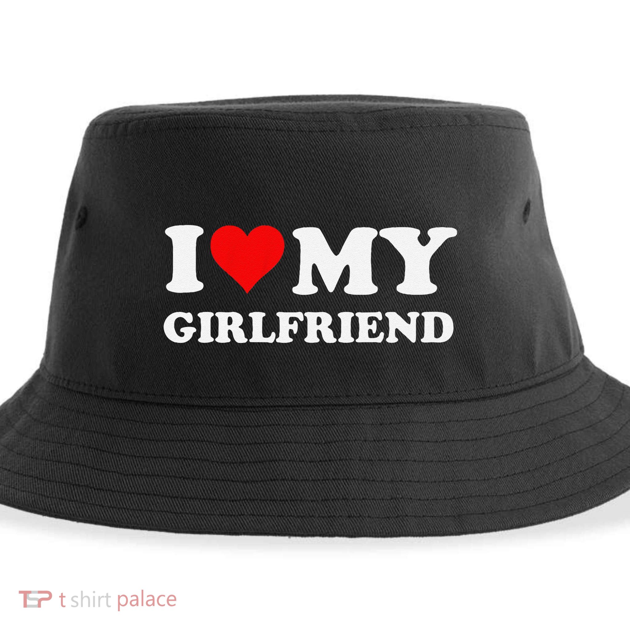 Funny I Love My Girlfriend Gf I Heart My Girlfriend Gf Funny Sustainable Bucket Hat