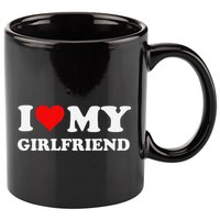 Funny I Love My Girlfriend Gf I Heart My Girlfriend Gf Funny 11oz C Handle Ceramic Mug