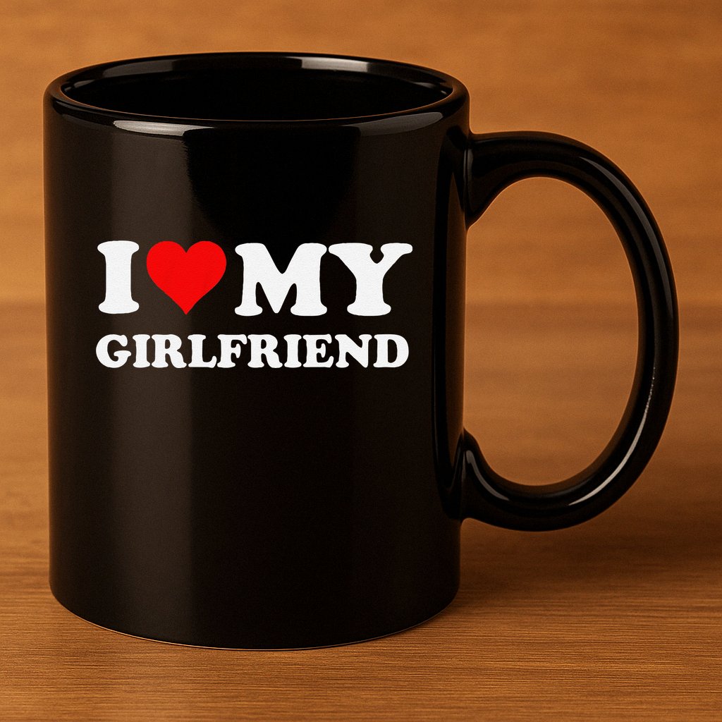 Funny I Love My Girlfriend Gf I Heart My Girlfriend Gf Funny 11oz C Handle Ceramic Mug