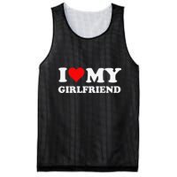 Funny I Love My Girlfriend Gf I Heart My Girlfriend Gf Funny Mesh Reversible Basketball Jersey Tank