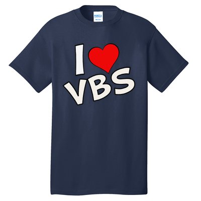 Funny I Love Vbs 2024 Vacation Bible School Archeology Tall T-Shirt