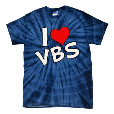 Funny I Love Vbs 2024 Vacation Bible School Archeology Tie-Dye T-Shirt