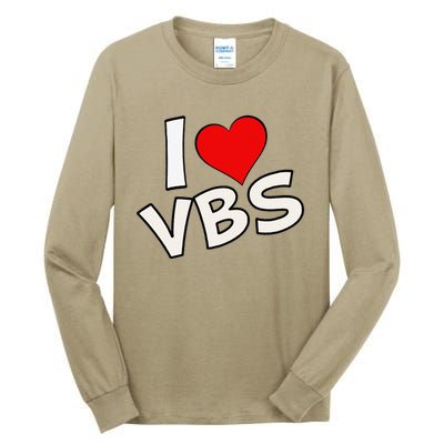 Funny I Love Vbs 2024 Vacation Bible School Archeology Tall Long Sleeve T-Shirt