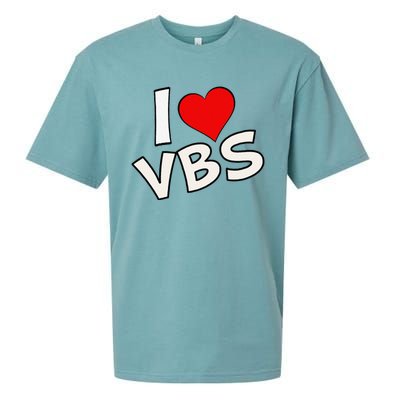 Funny I Love Vbs 2024 Vacation Bible School Archeology Sueded Cloud Jersey T-Shirt