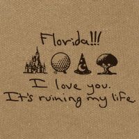 Florida I Love You ItS Ruining My Life Cotton Canvas Backpack