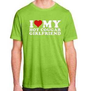 Funny I Love My Hot Cougar Girlfriend I Heart My Hot Cougar Gf Adult ChromaSoft Performance T-Shirt