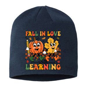 Fall In Love With Learning Thanksgiving Teacher Student Sustainable Beanie