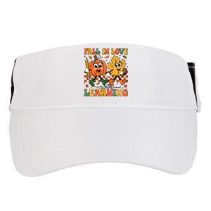 Fall In Love With Learning Thanksgiving Teacher Student Adult Drive Performance Visor