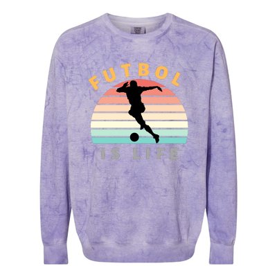 Futbol Is Life Colorblast Crewneck Sweatshirt