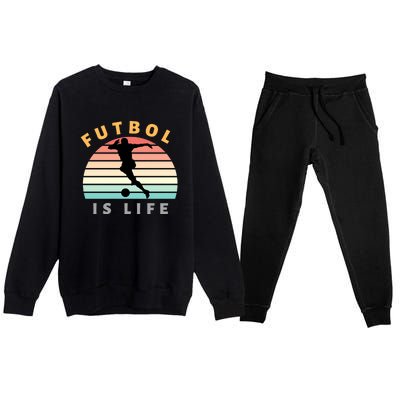 Futbol Is Life Premium Crewneck Sweatsuit Set