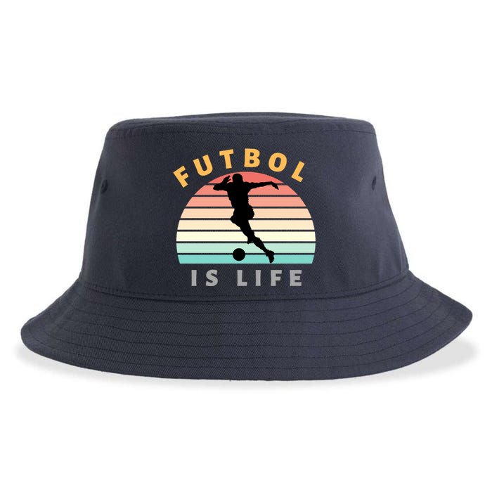 Futbol Is Life Sustainable Bucket Hat