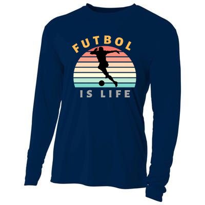 Futbol Is Life Cooling Performance Long Sleeve Crew