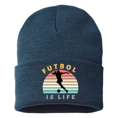 Futbol Is Life Sustainable Knit Beanie