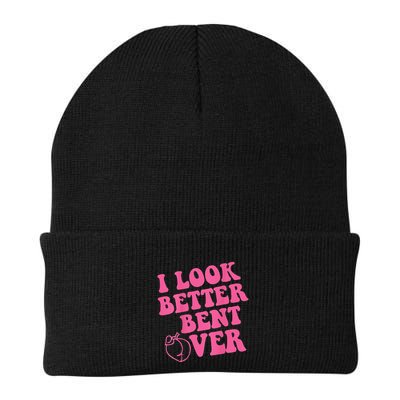 Funny i look better bent over Quote apparel cool saying Beanie
