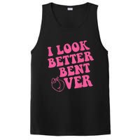 Funny i look better bent over Quote apparel cool saying PosiCharge Competitor Tank