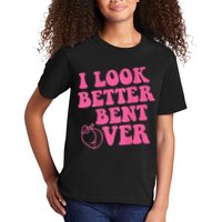 Funny i look better bent over Quote apparel cool saying Kids T-Shirt