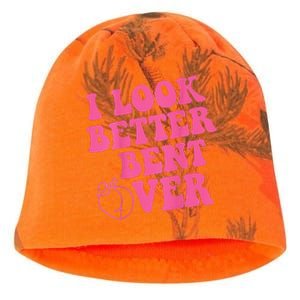 Funny i look better bent over Quote apparel cool saying Kati - Camo Knit Beanie