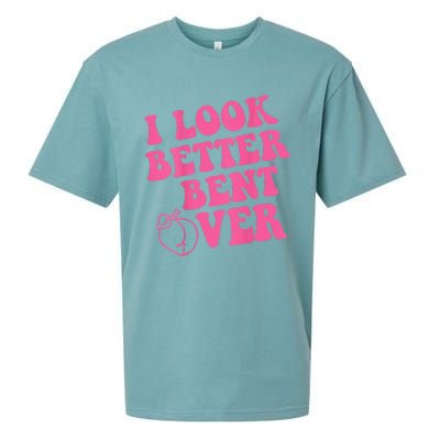 Funny i look better bent over Quote apparel cool saying Sueded Cloud Jersey T-Shirt