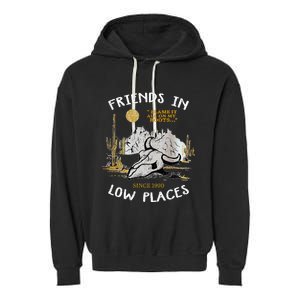 Friend In Low Places 90s Country Western Garment-Dyed Fleece Hoodie