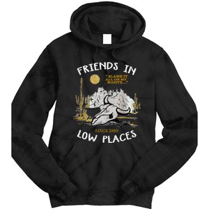 Friend In Low Places 90s Country Western Tie Dye Hoodie