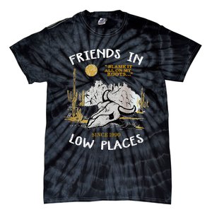 Friend In Low Places 90s Country Western Tie-Dye T-Shirt