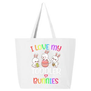 Funny I Love My Bunnies Teacher Easter Bunny Egg Gift 25L Jumbo Tote