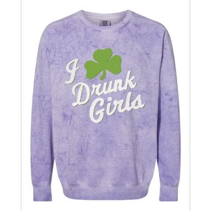 Funny I Love Drunk St Patrick’s Day Ing Gift Colorblast Crewneck Sweatshirt