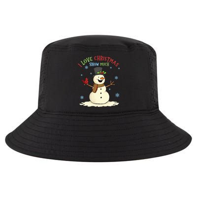 Funny I Love Christmas Snow Much Cute Snowman Cool Comfort Performance Bucket Hat