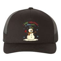 Funny I Love Christmas Snow Much Cute Snowman Yupoong Adult 5-Panel Trucker Hat