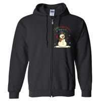 Funny I Love Christmas Snow Much Cute Snowman Full Zip Hoodie