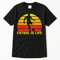 Futbol Is Life Vintage Soccer Player Sports Futbol Tall T-Shirt