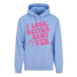 Funny i look better bent over Quote apparel cool saying  Unisex Surf Hoodie