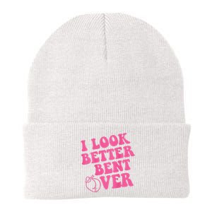 Funny i look better bent over Quote apparel cool saying  Knit Cap Winter Beanie