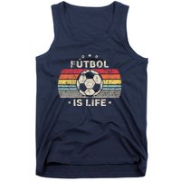 Futbol Is Life Football Lover Soccer Funny Vintage Tank Top