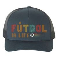 Futbol Is Life Football Lover Soccer Funny Vintage Yupoong Adult 5-Panel Trucker Hat