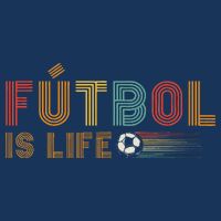 Futbol Is Life Football Lover Soccer Funny Vintage Toddler T-Shirt