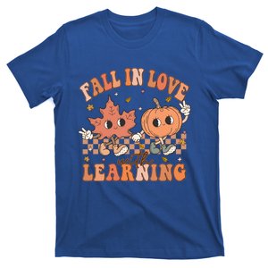 Fall In Love With Learning Teacher Trick Or Teach Teacher Gift T-Shirt