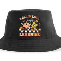 Fall In Love With Learning Thanksgiving Teacher Sustainable Bucket Hat