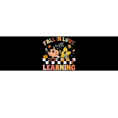 Fall In Love With Learning Thanksgiving Teacher Bumper Sticker