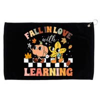 Fall In Love With Learning Thanksgiving Teacher Grommeted Golf Towel