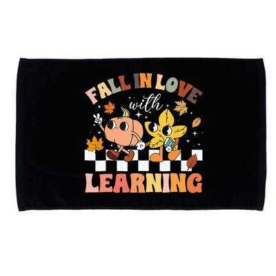 Fall In Love With Learning Thanksgiving Teacher Microfiber Hand Towel