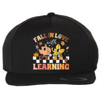 Fall In Love With Learning Thanksgiving Teacher Wool Snapback Cap