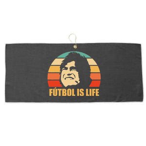 Futbol Is Life Large Microfiber Waffle Golf Towel