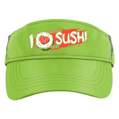 Funny I Love Sushi Japan Food Japanese Sushi Lover Cute Gift Adult Drive Performance Visor