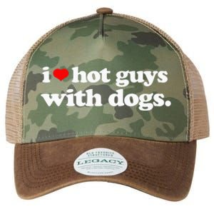 Funny I love Hot Guys with Dogs top, I heart Hot Guys Legacy Tie Dye Trucker Hat