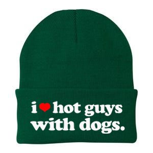 Funny I love Hot Guys with Dogs top, I heart Hot Guys Knit Cap Winter Beanie