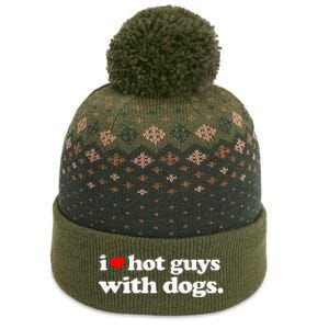 Funny I love Hot Guys with Dogs top, I heart Hot Guys The Baniff Cuffed Pom Beanie